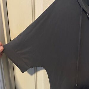 Chico's Gray Hoodie Sweatshirt